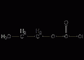 Propyl chloroformate structural formula
