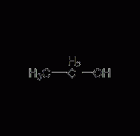 Ethanol structural formula