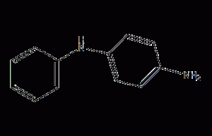 Structural formula of para-aminodiphenylamine