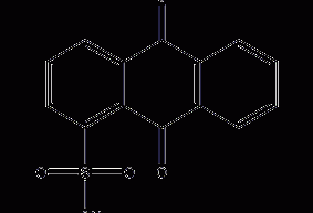 Anthraquinone-1-sodium sulfonate structural formula