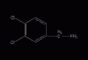 3,4-dichlorobenzylamine structural formula