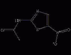 Structural formula of acetaminidazole