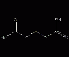 Glutaric acid structural formula