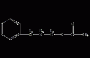 3-phenylpropyl acetate structural formula