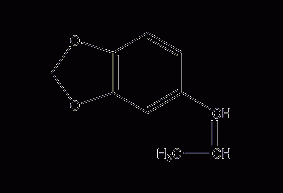 Isosafrole structural formula