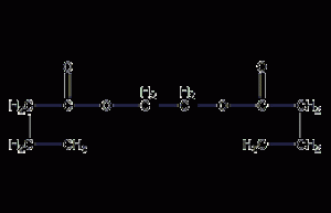 Ethylene glycol dibutyrate structural formula