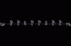 Triethylenetetramine structural formula