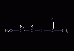 n-propyl acetate structural formula