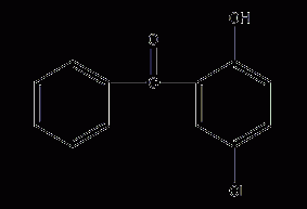 5-chloro-2-hydroxybenzophenone structural formula