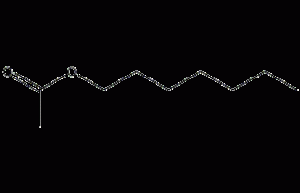 Heptyl acetate structural formula