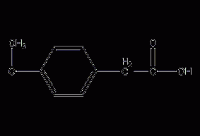 4-methoxyphenylacetic acid structural formula