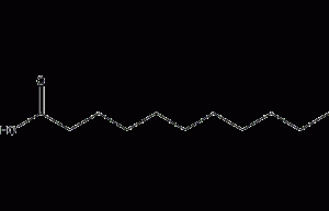 Undecanoic acid structural formula