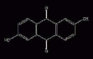 2,6-dihydroxyanthraquinone structural formula