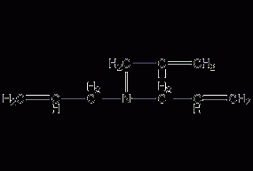 Triallylamine structural formula