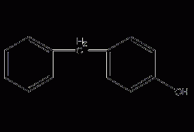 4-Benzylphenol structural formula