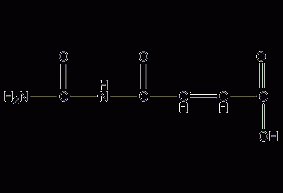 N-carbamoylmaleic acid structural formula