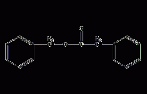 Structural formula of benzyl phenylacetate