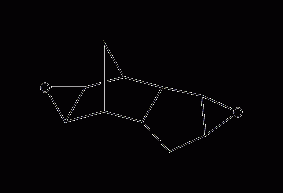 Structural formula of dicyclopentadiene dioxide