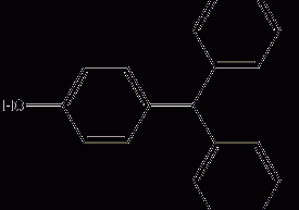 4,4',4''-Trihydroxytrimethylbenzene structural formula