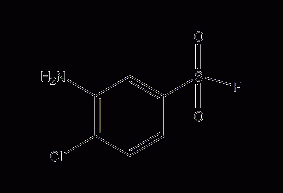 3-amino-4-chlorophenylsulfonyl fluoride structural formula