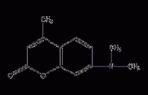 7-dimethylamino-4-methylcoumarin structural formula