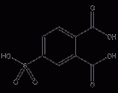 4-Sulfophthalic acid structural formula