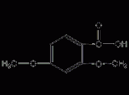 2,4-dimethoxybenzoic acid structural formula