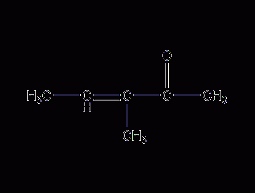 3-methyl-3-penten-2-one structural formula