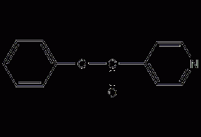 Phenyl isonicotinate structural formula