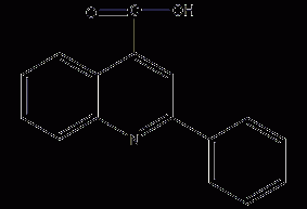 2-Phenyl-4-quinolinecarboxylic acid structural formula