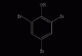 2,4,6-tribromophenol structural formula