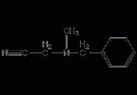 N-(2-cyanoethyl)-N-methylaniline structural formula