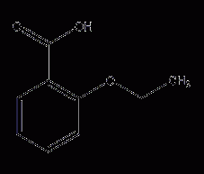 O-ethoxybenzoic acid structural formula