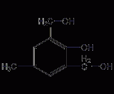 2,6-Bis(hydroxymethyl)p-cresol structural formula