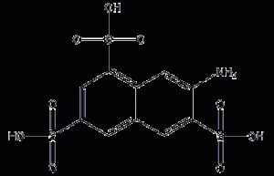 7-amino-1,3,6-naphthalene sulfate structural formula