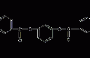 Resorcinol dibenzoate structural formula