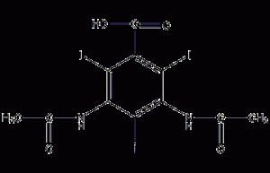 Ditrizoic acid structural formula