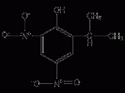 2-sec-butyl-4,6-dinitrophenol structural formula