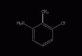 3-chloro-2-methylaniline structural formula