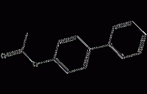 4-acetoxybiphenyl structural formula