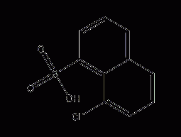 8-Chloronaphthalene-1-sulfonic acid structural formula