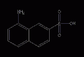 8-amino-2-naphthalenesulfonic acid structural formula