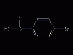 4-bromobenzoic acid structural formula