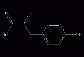 P-Hydroxyphenylpyruvate Structural Formula