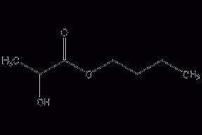 Butyl lactate structural formula