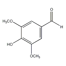 3,5-dimethoxy-4-hydroxybenzaldehyde structural formula