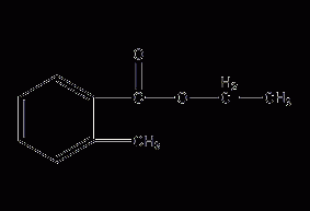 Ethyl o-toluate structural formula