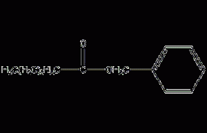 Structural formula of benzyl dodecanoate