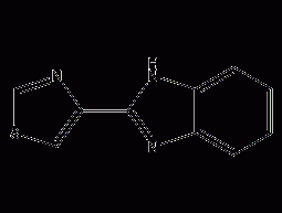 Structural formula of thiabendazole