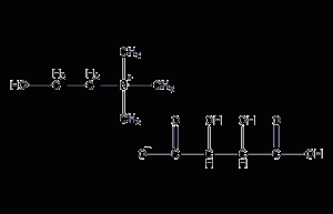 Choline bitartrate structural formula